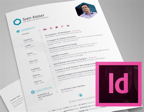 Image result for CurriculumVitae Template InDesign