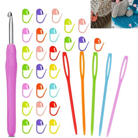 Artonezt Crochet Hooks Needle Ergonomic Knitting Needle 4.0mm Length ...