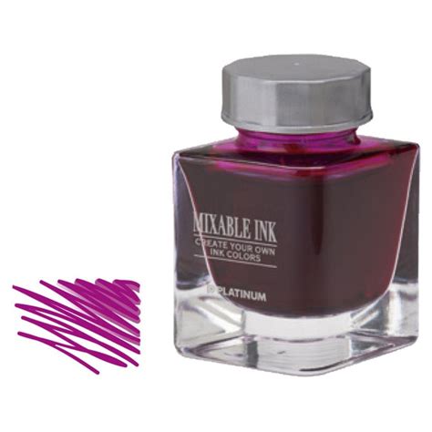 PLATINUM, Mixable Ink Bottle Mini - SILKY PURPLE 20ml. — SWASTIK penn