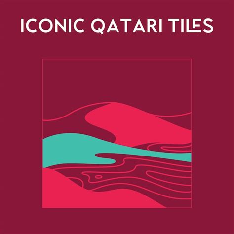 FIFA WORLD CUP 2022 Qatari Tiles | Premium Vektor