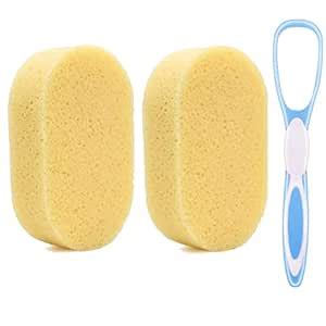 Calitate 2Pcs Bathing Sponges Korean Body Scrub Sponge Baby Bath Sponge ...