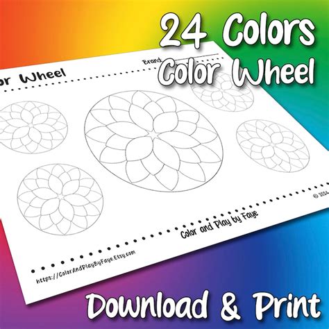 Image result for Color Wheel Chart Printable