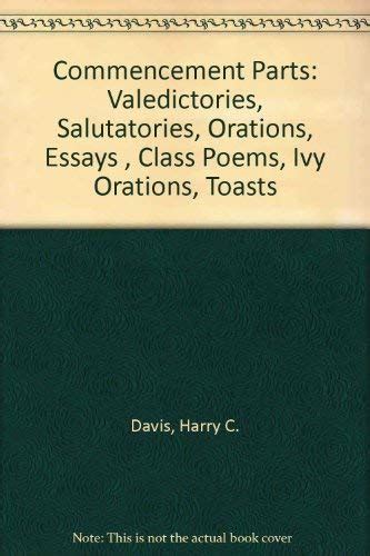 Amazon.in: Buy Commencement Parts: Valedictories, Salutatories ...