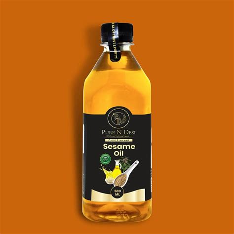 Cold Pressed Sesame Oil | Wood Pressed Sesame Oil- Pure N Desi
