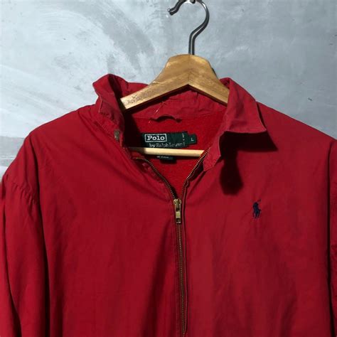 VINTAGE POLO RALPH LAUREN RED JACKET, Men's Fashion, Tops & Sets ...