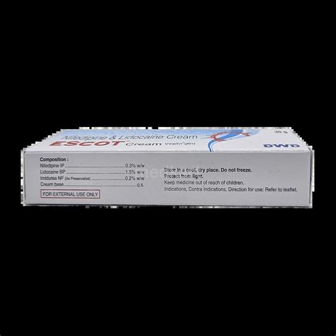 ESCOT CREAM 30 GM Price, Uses, Side Effects & Substitutes | Medkart