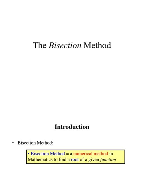 Image result for Bisection Method in Conm