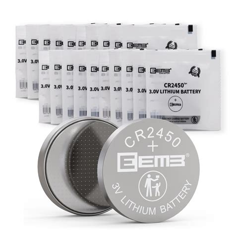EEMB CR2450 3V Lithium Button Cell Batteries CR 2450 Batteries DL2450 ...