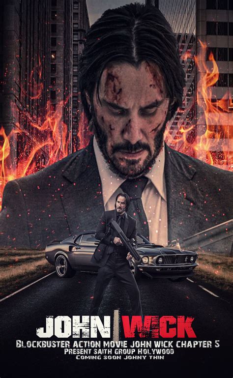 John wick movie poster design
