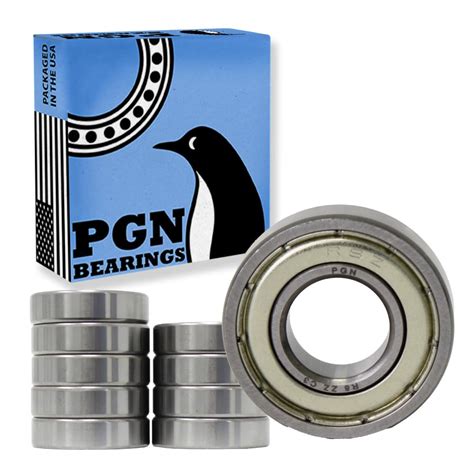 PGN - R8-ZZ Shielded Ball Bearing - 1/2"x1-1/8"x5/16" - Lubricated ...