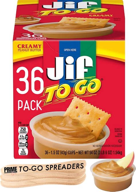 Amazon.com : Jif Squeeze Creamy Peanut Butter, Resealable Pouches, 5 ...