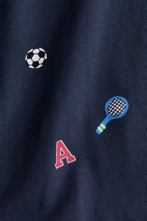 Navy blue/Sports Printed T-shirt for kids | H&M IN