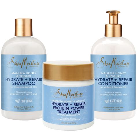 Shea Moisture Manuka Honey & Yogurt Hydrate + Repair Set, Shampoo ...