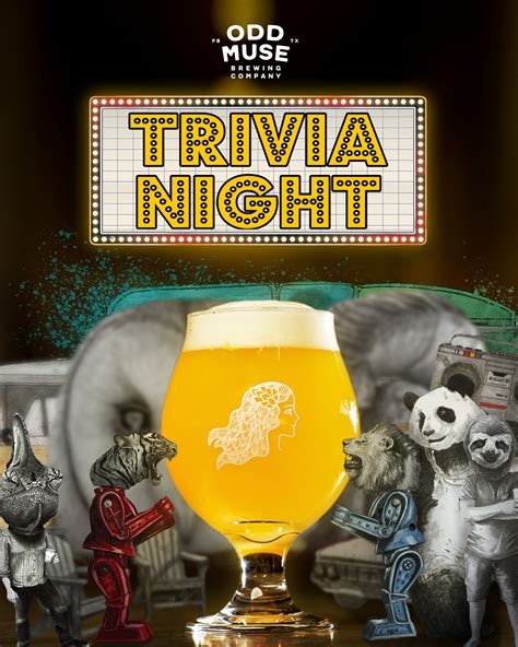TRIVIA!!! WEDNESDAY NIGHTS!!! – ODD Muse Brewing Company