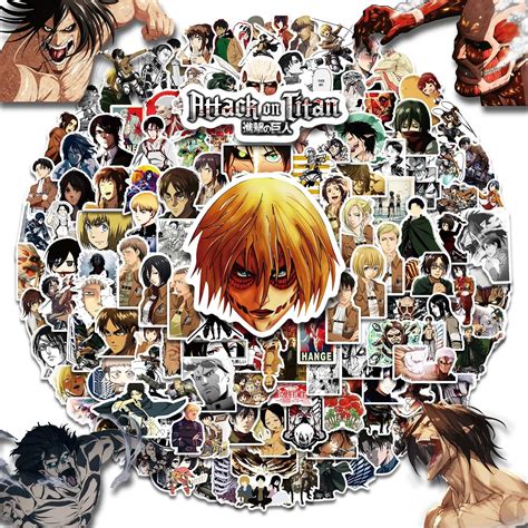 Buy Attack on Titan Stickers 200PCS Anime Stickers Packs,Cool AOT ...