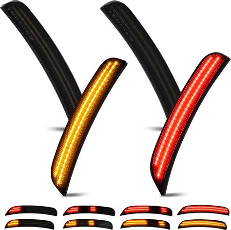 Amazon.com: D-Lumina LED Side Marker Lights Smoked Lens for Dodge Charger 2015 2016 2017 2018 ...