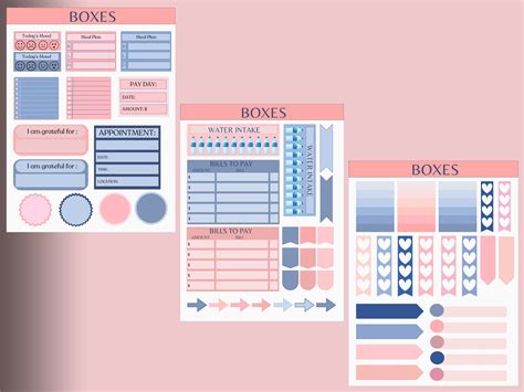 Digital Planner Stickers | Printable Stickers | Everyday Theme Stickers ...