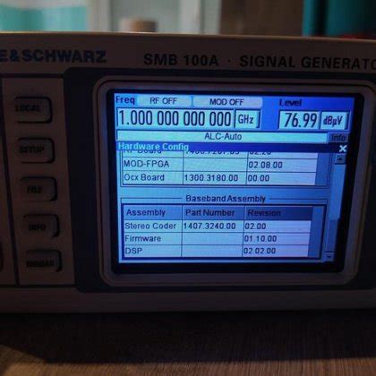 ROHDE & SCHWARZ SMB 100A SIGNAL GENERATOR in Budapest, Hungary