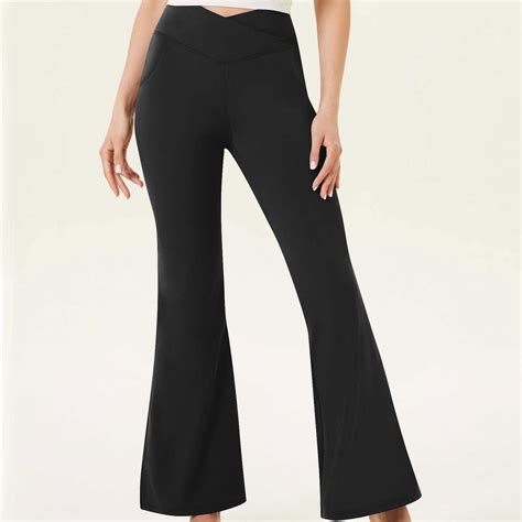 Dyegold Women's High Waisted Vintage Leopard Print Flare Leggings ...