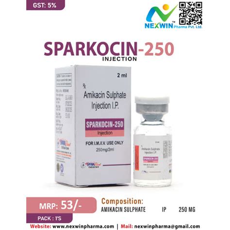 SPARKOCIN-250 INJECTION Nexwin Pharma Pvt. Ltd.