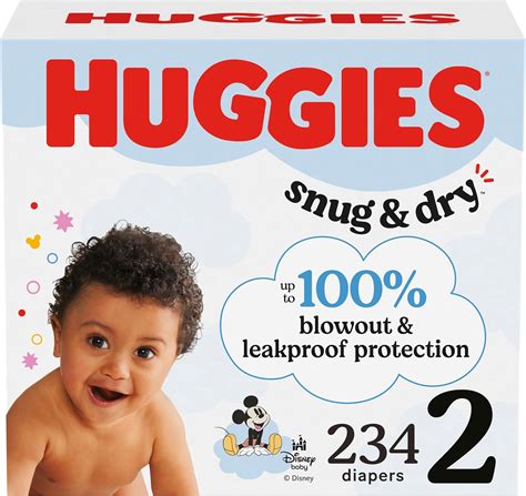 Amazon.com: Huggies Size 2 Diapers, Snug & Dry Baby Diapers, Size 2 (12 ...