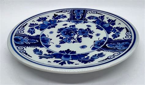 Vintage Ceramic Plate / Dutch Delfts Blue and White Pottery ...