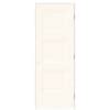 Masonite 30-in x 80-in Snowstorm Solid core 3-panel Left hand Smooth ...