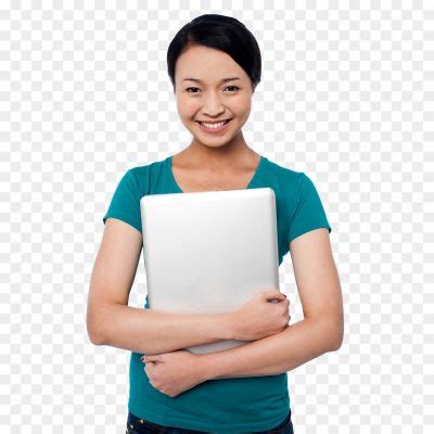 Girl With Laptop Free Commercial Use PNG Images - Pngsource