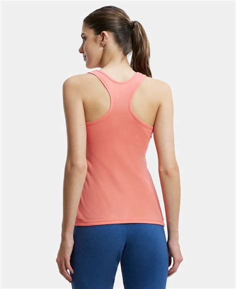Buy Super Combed Cotton Rib Fabric Slim Fit Solid Racerback Styled Tank ...