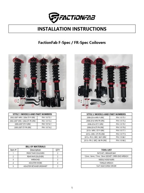 Coilover Instructions 的图像结果