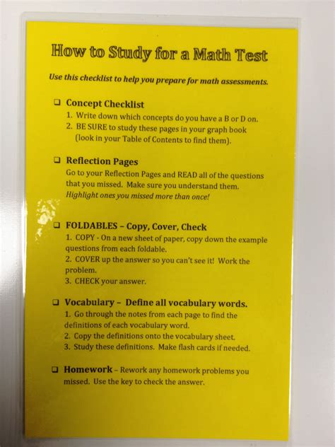 Math Study Guide 的图像结果