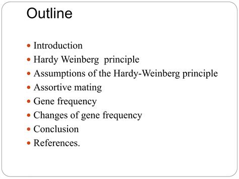 ASSORTIVE MATING AND GENE FREQUENCY CHANGES (POPULATION GENETICS) | PPTX