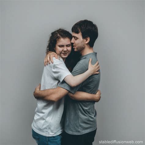 Two Hugging People Image | Stable Diffusion Online