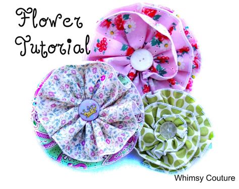 Image result for Free Fabric Flower Tutorial