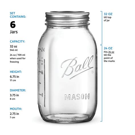 Quart Jar Dimensions