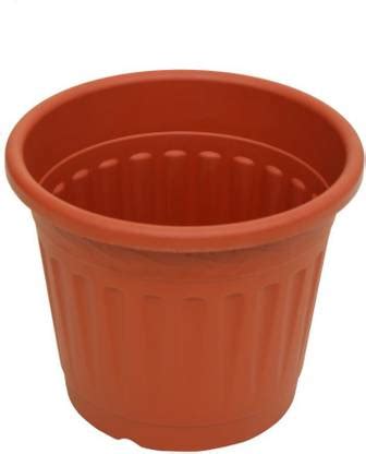 SARO 12 inch Flower pot brown - 5 pieces Plant Container Set Price in ...