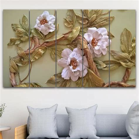 Maxstone Improve your place Beautiful Flower Wall Painting for Living ...