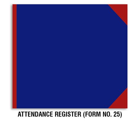 Attendance Register (Form No. 25) (Size A3) – Trison