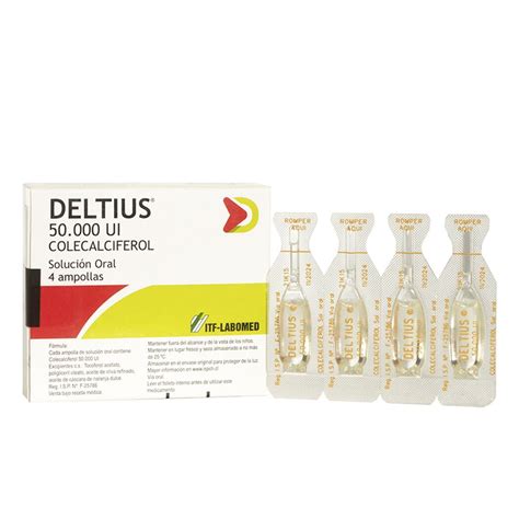 Deltius 50000 UI Solución Oral 4 Ampollas Bebibles | Farmacias Ahumada