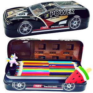 Buy FunBlast Metal Car Pencil Box for Kids – Double Layer Metal Pencil ...