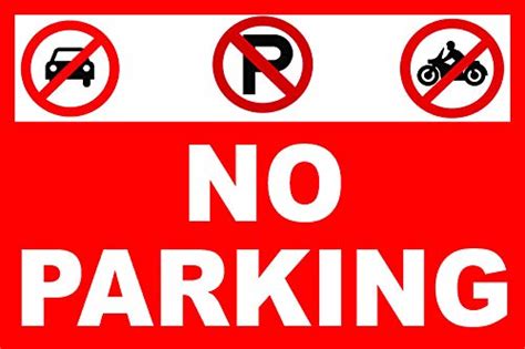 Quality Star FLEX No Parking Sign Banner with Logo for Office, Hotel ...