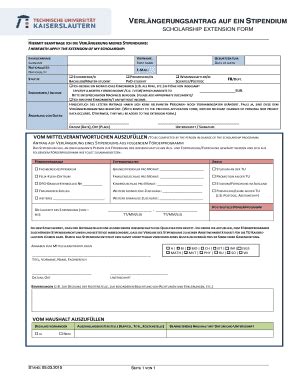 Ausfüllbar Online Antrag auf Gew hrung eines Stipendiums nach dem Fax ...