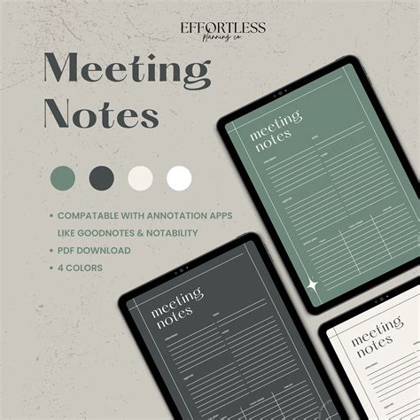 Simple Meeting Notes Template 的图像结果
