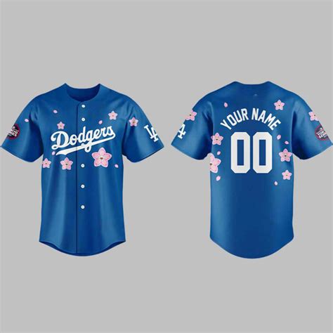 LA Dodgers Takashi Murakami World Tour Tokyo Series Custom Name Jersey ...