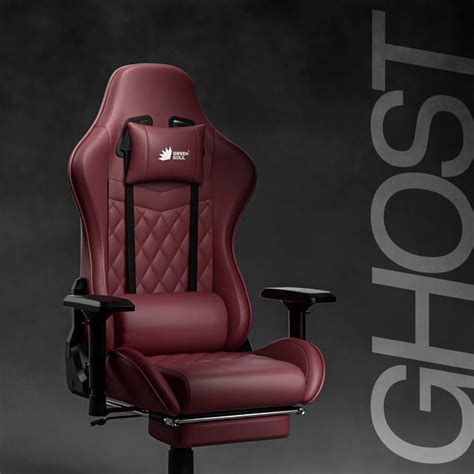 Ghost Gaming Chair with Footrest - 180° Recline & 4D Armrests | Green Soul