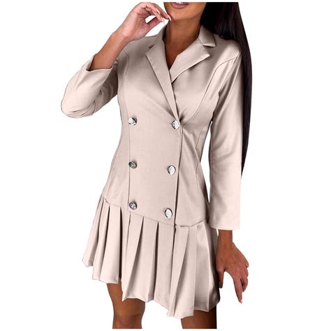 Mother of the Bride Dresses Plus Size Women's Blazer Dress Double ...