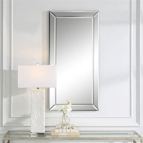 Global Direct 24-Inches W x 48.0-Inches H Rectangle Beveled Mirror ...