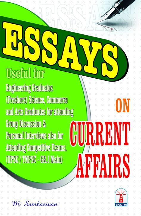 Routemybook - Buy Essays On Current Affairs by Sakthi's Editorial Board ...