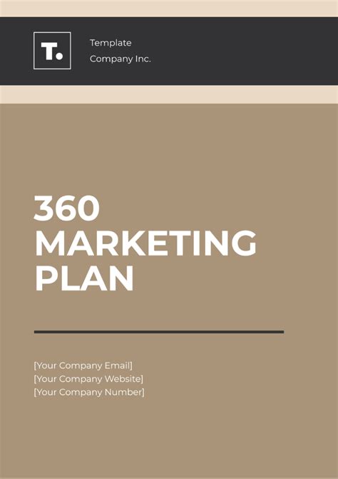 Free 360 Marketing Plan Template to Edit Online