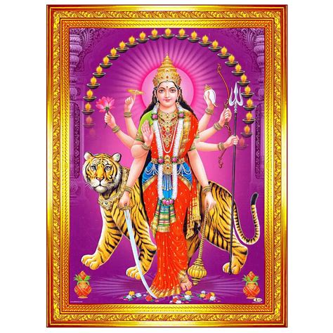Pavan Photo Laminations Durga Maa Mata Devi Goddess Sherawali Ji Ambe ...